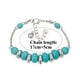 thumbnail image 3 of Pulseras de turquesa pulsera ajustable pulsera unisex pulsera de yoga pulsera azul pulsera de piedras preciosas de la joyería de turquesa pulsera de piedra natural, 3 of 5