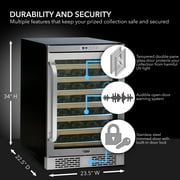 Whynter Elite Spectrum Lightshow 54 Bottle Stainless Steel Refrigerator BWR-545XS