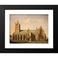 thumbnail image 2 of Gerrit Adriaenszoon Berckheyde 14x12 Black Modern Framed Museum Art Print Titled - The Church of Noordwijk, 2 of 5