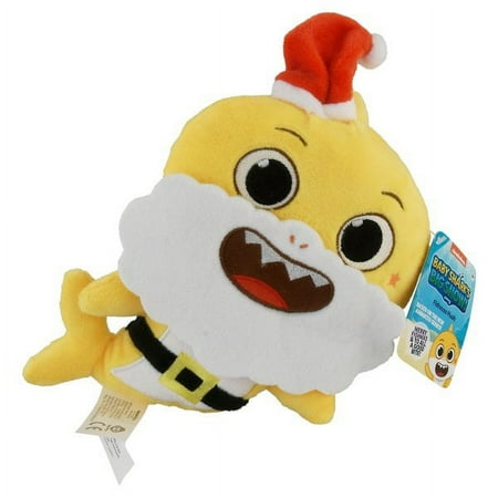 WowWee Baby Shark's Big Show! Fishmas Plush - Baby Shark Toys for Toddlers - Christmas Santa Plush