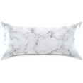 thumbnail image 3 of Coolnut Marble Satin Pillowcases Breathable Pillow Case for Hair and Skin, NO Zipper Pillow Cover with Envelope Closure for Sofa Bed Couch, King Size 20 x 40 Inch Home Decor Gifts, 3 of 7