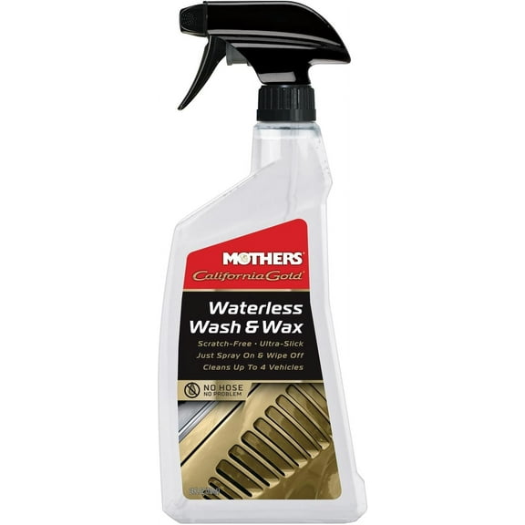 Mothers 05644 California Gold Waterless Wash and Wax, 24 fl. oz.
