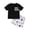 Black, variant on Otqutp Spring Kids Bodysuits Baby Boys Cotton Print Spring Summer Short Sleeve Tshirt Tops Shorts Outfits Set Clothes for 0 to 3 Years