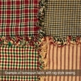 thumbnail image 2 of JCS Primitive Red Ticking Stripe Homespun Cotton Fabric Sold by the Yard, 2 of 9