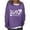 Purple, variant on Lolmot Oversized Sweatshirt for Women 1692 They Missed One Sweatshirt Halloween Funny Vintage Letter Print Pullover Sweatshirt Casual Long Sleeve Crew Neck Pullover Tops