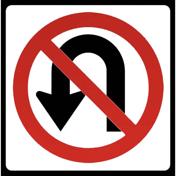 vinyl stickers bundle safety and warning signs stickers no u turn sign 3 pack 3 5 x 5 walmart com