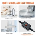 thumbnail image 5 of VEVOR Cake Decorating Machine, Cake Cream Spreading Coating Smearing Machine, Low Noise Cake Frosting Machine, Turntable with Adjustable Scraper, for 6" to 14" Cake, 25-320RPM Rotating Speed, White, 5 of 9