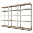 thumbnail image 1 of Costway Unité de Rayonnage de Garage Ajustable 3 Pcs 5 Niveaux avec Charge Max 2000 lbs pour Entrepôt Argent, 1 of 9