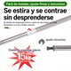 thumbnail image 3 of 140-260cm Cortineros de Baño, Tubo para Cortina de Baño, Barra para Cortina de Baño Ajustable, Tubo Metálico Extensible para Balcones, Armarios y Baños, Tres tamaños, Fijación sin Taladro, 3 of 12