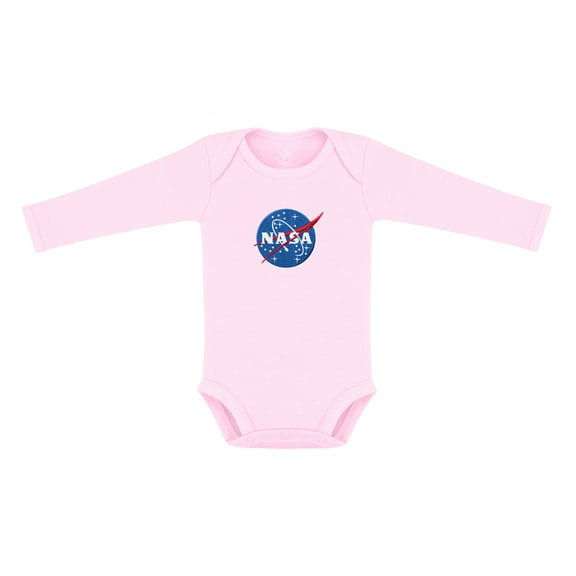 Creative Knitwear Infant Long Sleeve Bodysuit with NASA Embroidery