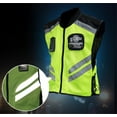 thumbnail image 2 of Motorcycle Riding Reflective Vest Team Uniform Fluorescent Safety Jacket, 2 of 8