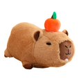 thumbnail image 2 of Lindo Capybara Animal de peluche muñeco de Capybara cómodo realista dibujos animados Animal de peluche para niños regalos de cumpleaños familia , 30 CENTIMETROS, 2 of 8