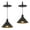Black, variant on Kiven Instant Light Conversion Kit for 4/5/6inch Hole,Black Gold Inner Farmhouse Lighting Recessed Can Light Conversion Kit to Pendant with E26 Screw-in Adapter for Kitchen Island Living TB2776