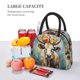 thumbnail image 5 of Balery Oil Painting Flower Cow Bolsa de Almuerzo para Mujeres, Caja de Almuerzo, Bolsa de Almuerzo Pequeña Impermeable, Tote de Almuerzo Reutilizable con Gran Capacidad, 5 of 6