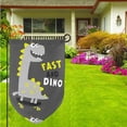thumbnail image 3 of Wukai Cute Dinosaur Print Garden Flag 12.5x18 Inch Double Sided Sun-resistant Rain-resistant, Wrinkle-resistant Colorfast(Only Flag), 3 of 7