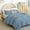 Grayish Blue, variant on Full Size Comforter White Modern 3PCS Microfiber Full Size Comforter Sets for All Season Comforter for Men, Women and Girls Soft Lightweight Bed Comforter Set