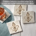 thumbnail image 2 of Thirstystone Deco Fleur 4-Pack Tumbled Tile Coasters, 2 of 7