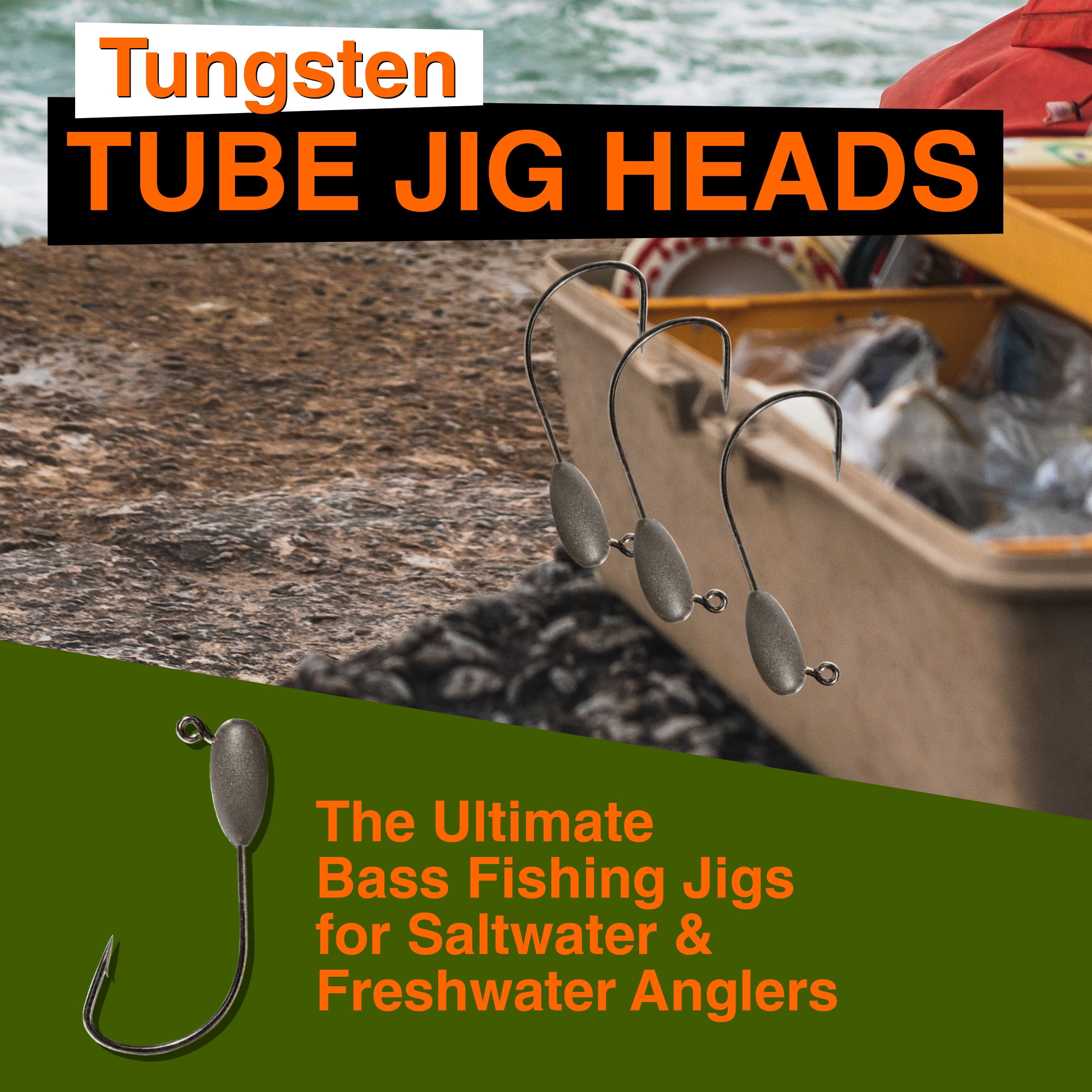 Reaction Tackle Tungsten Tube Jig- 3/8