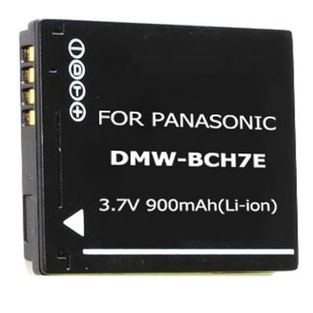 Power2000 DMW-BCH7 3.7V 900mAh Rechargeable Lithium-Ion Battery for Panasonic Digital Cameras