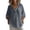 Gray, variant on Going Out Tops for Women 3/4 Sleeve Collared Pencil Tops - Split Hem for Daily Light Blue S