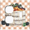 thumbnail image 6 of Metal Light Switch Plate Cover Elegant Chocolate Cake Desserts CAK003, 6 of 15