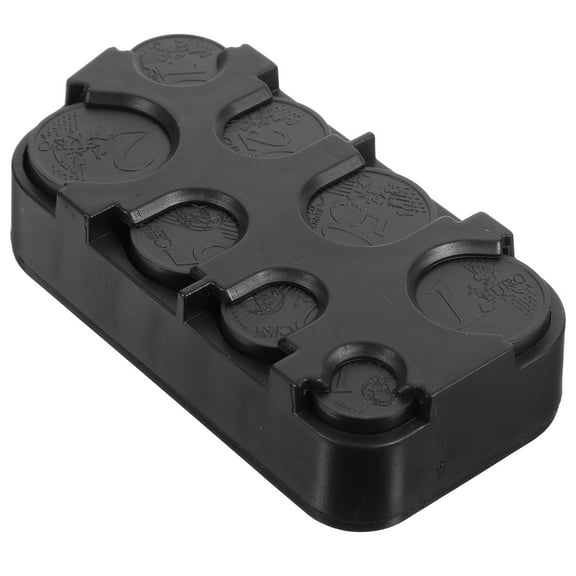 WORGEOUS Plastic Dollar Coin Holder Countertop Coin Holder Plastic Coin Box Desk Coin Holder Desk Coin Box