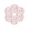 thumbnail image 7 of 13 Inch Round Placemats Set of 6, Pink Flower Non Slip Heat Insulation PP Table Mats, Watercolor Floral Botanical Line Drawing Print Washable Place Mats for Kitchen Dining Party Table Decor, 7 of 7