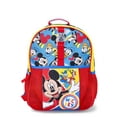 Mickey Mouse Boys 14" Preschool Light Up Backpack 4-Piece Set, Multi ...