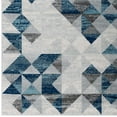 thumbnail image 2 of Entourage Elettra Distressed Geometric Triangle Mosaic 8x10 Area Rug in Gray and Blue, 2 of 6
