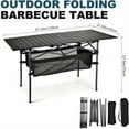 thumbnail image 3 of Folding Camping Table,Increase in height 24x16 inch Lightweight Fold Up Tables, Aluminum & Steel Outdoor Portable Side Desks with Large Storage and Carry Bag Ultra Compact, 3 of 3