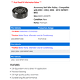 thumbnail image 2 of Accessory Belt Idler Pulley - Compatible with 2003 - 2004, 2006 - 2010 INFINITI M45 2007 2008 2009, 2 of 2