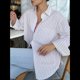 thumbnail image 5 of Camisas de Mujer con Botones, Blusas de Rayas de Larga, Blusas Casuales de Moda 2025 S, 5 of 7
