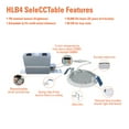 thumbnail image 5 of HALO 4in. Canless Ultra -Thin, Selectable 5CCT, IC Rated, Dimmable, White, Recessed Lighting 6-Pack, 5 of 7