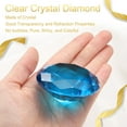 thumbnail image 3 of Pesa de papel de cristal claro en forma de diamante, 60 mm (2.4") diamante artificial para regalos de cumpleaños, fiestas y bodas (azul), 3 of 7