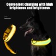 thumbnail image 6 of Tvtnvo Led Dog Collar Usb Rechargeable Lighted Safety Collar High Visibility Waterproof Adjustable with Three Light Modes Rustproof D Ring for Night Walking and Outdoor Yellow 16.1in, 6 of 8