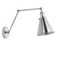thumbnail image 5 of JONATHAN Y Rover 7" Classic Industrial Metal Adjustable Arm LED Wall Sconce, Chrome, 5 of 7