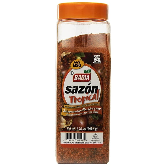 Badia Sazon Tropical with Annatto and Coriander, 1.75 Pound (Pack of 6)