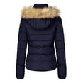 thumbnail image 3 of Csndyce Women's Winter Puffer Coat Removable Hood Thicken Parka Coat Fleece Lined Warm Winter Jacket, 3 of 5