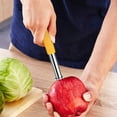 thumbnail image 4 of Storage Rack Clearance Sale! Nomeni Stainless Steel Core Seed Remover Fruit Apple Pear Corer Easy Twists Kitchen Tool, 1X Core Remover Promotion Sale Yellow, 4 of 4