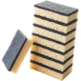 thumbnail image 1 of Esponja de cocina natural - Esponja depuradora de celulosa y coco biodegradable compostable - Paquete de 8 esponjas ecológicas para platos, 1 of 5