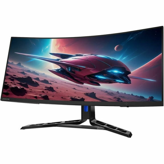 Lenovo Legion R34w-30 34" Class UW-QHD Curved Screen Gaming LED Monitor, 21:9, Raven Black