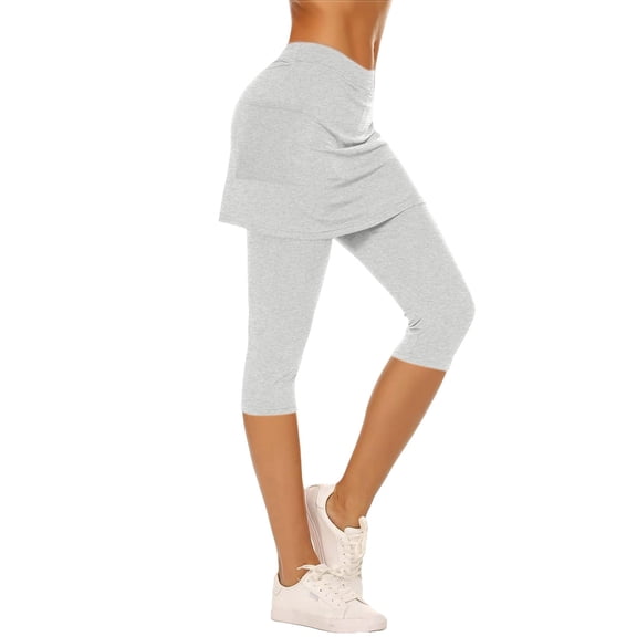Women's Activewear Shorts, Skirted Leggings For Women Athletic Skorts Gym Tennis Yoga Legging High Waisted Leggings With Skirts