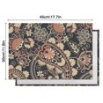 thumbnail image 5 of Artistic Boho Paisley Placemats Set of 6, Flax Durable Linen Heat Resistant Wrinkle Free with Colorful Vintage Floral and Mandala Geometric Patterns, 5 of 5