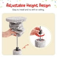 thumbnail image 3 of Furcato 92.1"-101.6" Adjustable Height Cat Tree, Floor to Ceiling Cat Tower, 7 Tiers Cat Climbing Tree with Hammock, Light Grey, 3 of 10