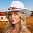 thumbnail image 1 of Chapeau de Cowboy Classification des Produits Style Western avec Bandeau Classique pour Hommes et Femmes, 1 of 4