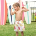 thumbnail image 4 of FORMRS Boys Swim Trunks Quick Dry Mesh Liner Boardshorts Sizes XS-XL, White Grapefruit Slices, 4 of 7
