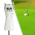 thumbnail image 6 of Waterproof Golf Cue Head Covers, Golf Cue Protector, Mallet Putter Wedges, Thick Wrapped Equipment, Putter Cue Headcover for Beginners Driver White, 6 of 10