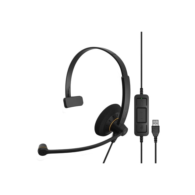 EPOS IMPACT SC 30 USB ML - Casque - Supra-Auriculaire - Filaire - USB - Noir avec Couleur orange