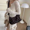 thumbnail image 4 of Bolso de pana para mujer bolso de hombro a la moda cierre de cremallera bolso de viaje al aire libre, 4 of 9
