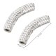 thumbnail image 3 of 10pcs Delicate Clay Diamond Charm Creative Handmaking Tube Bent Bent Tube Perlas espaciadoras sueltas para bricolaje pulsera collar joyería (blanco), 3 of 4